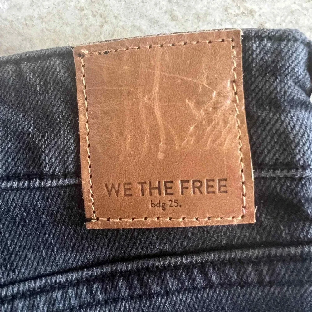Free People We The Free Faded Black High Rise Skinny Jeans OB1187271 Size 24 NEW
